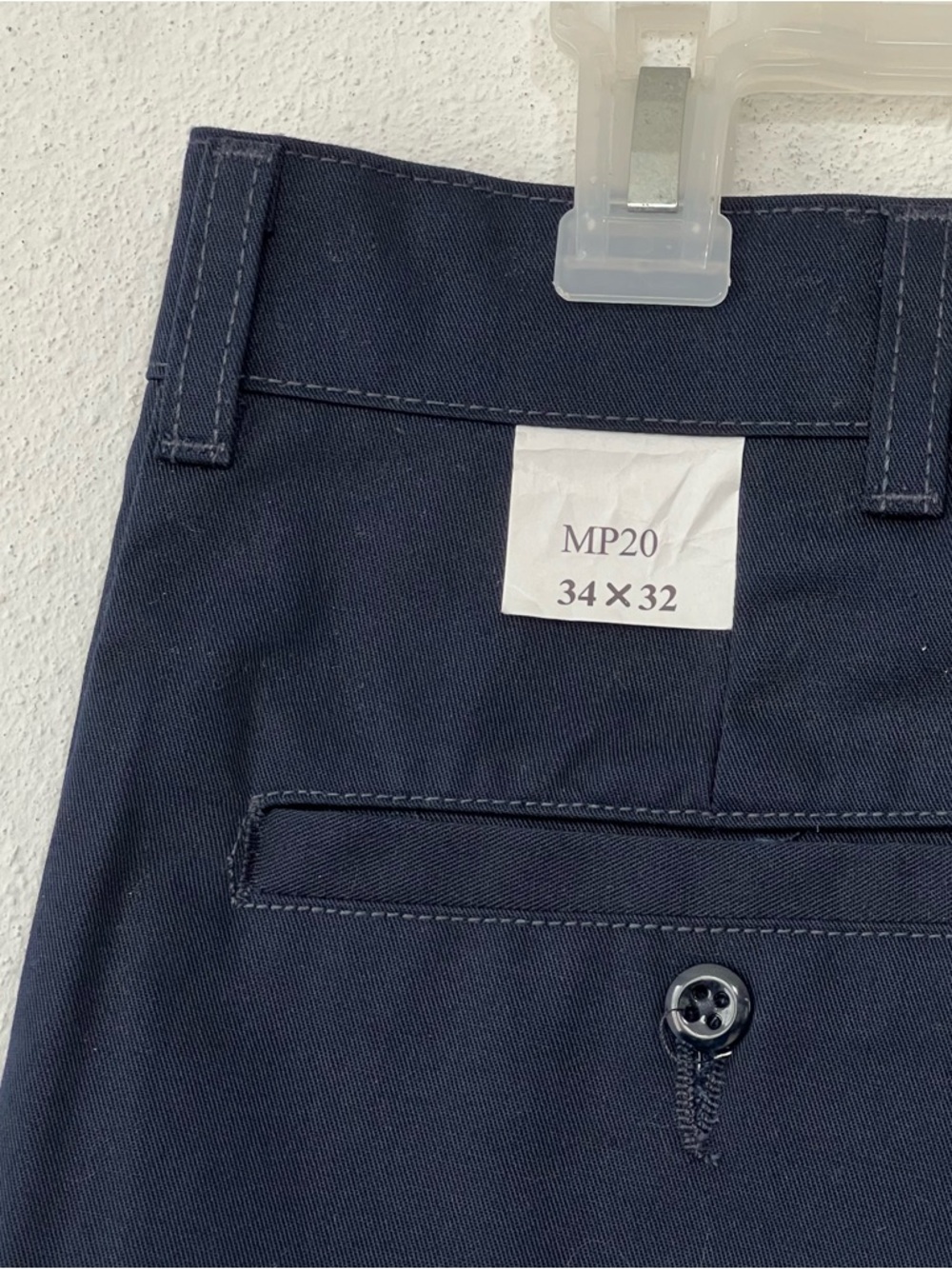 Set of 3 Pants MP20 Men Classic Blue Chinos Pants Size 34” x 32” Casual or Work - Picture 13 of 15